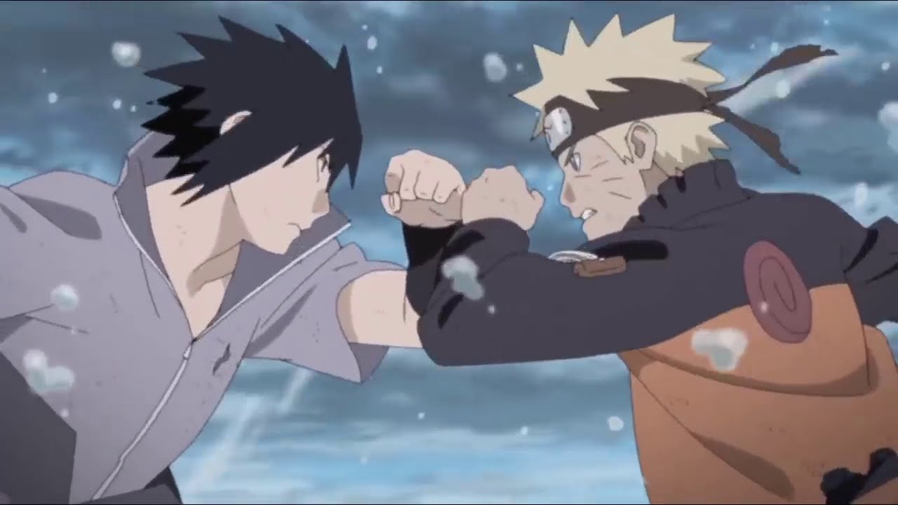 Naruto vs Sasuke | Eng Dub | Kurama absorbs natural Chakra like Sage Mode