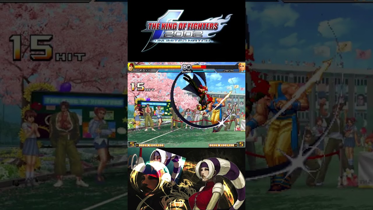 KOF 2002 UM Foxy COMBO 100% DAMAGE #kof2002um #kofcombo #kof #gaming #snk #kof2002plus #fgc