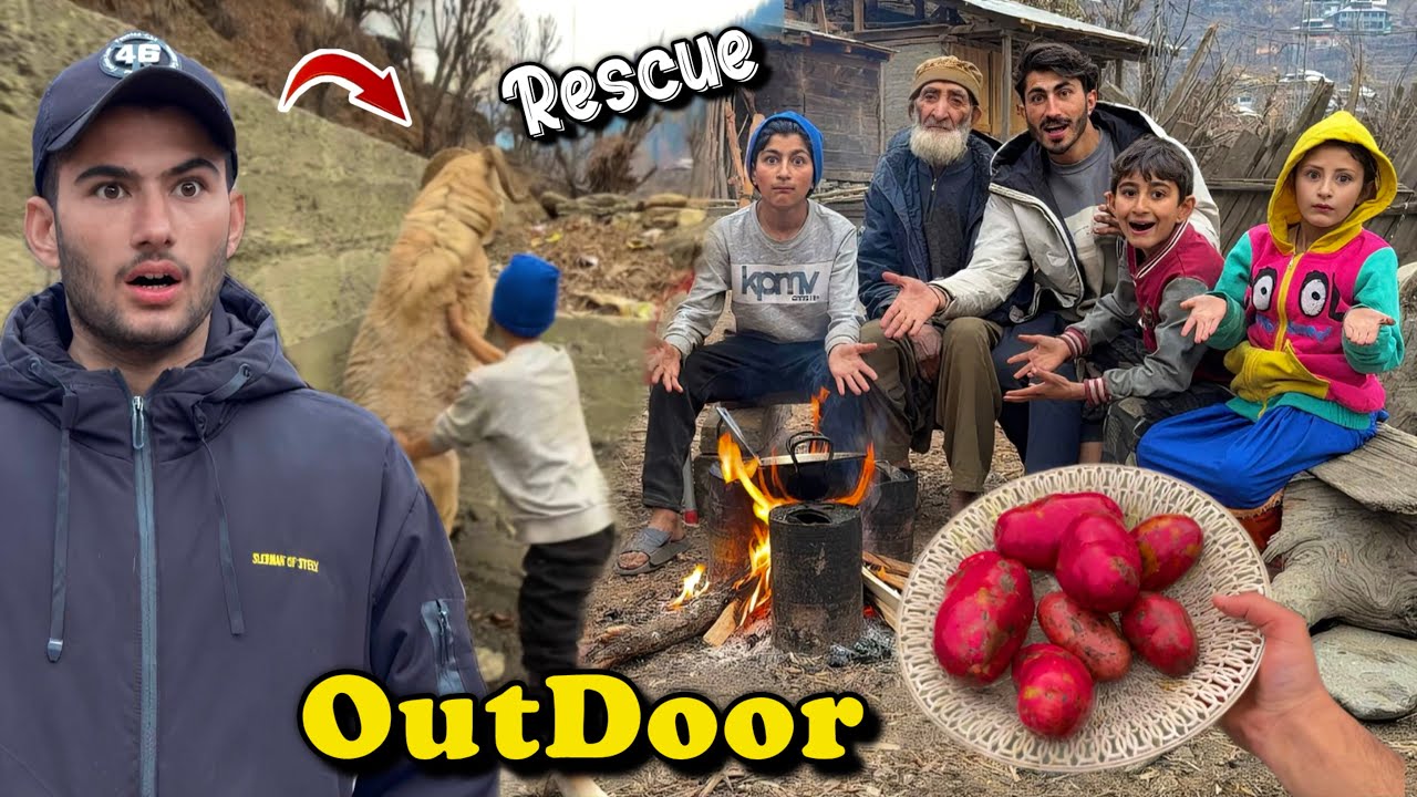 Outdoor Cooking with Family 😍| Village Breakfast & Neelum Valley Life | ShowBoo 