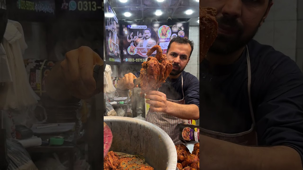 Delicious roasted chicken juicy flavorful and perfect cooked #delicious #streetfood #fyp #shorts