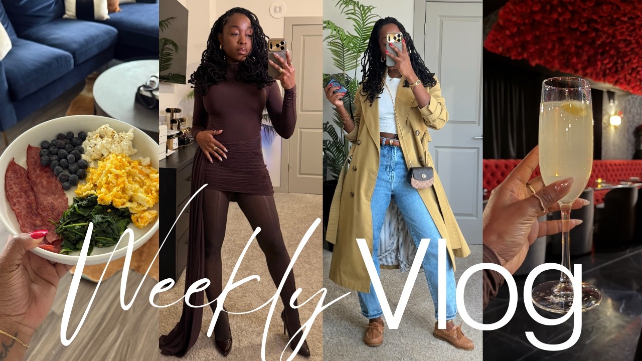 Weekly Vlog | girls night out + solo dates + taking brow clients + trying a new hairstyle!