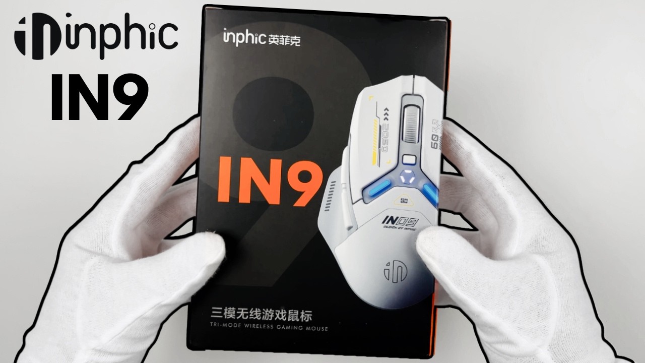 inphic IN9 SILENT Gaming Mouse Unboxing + Fortnite Gameplay