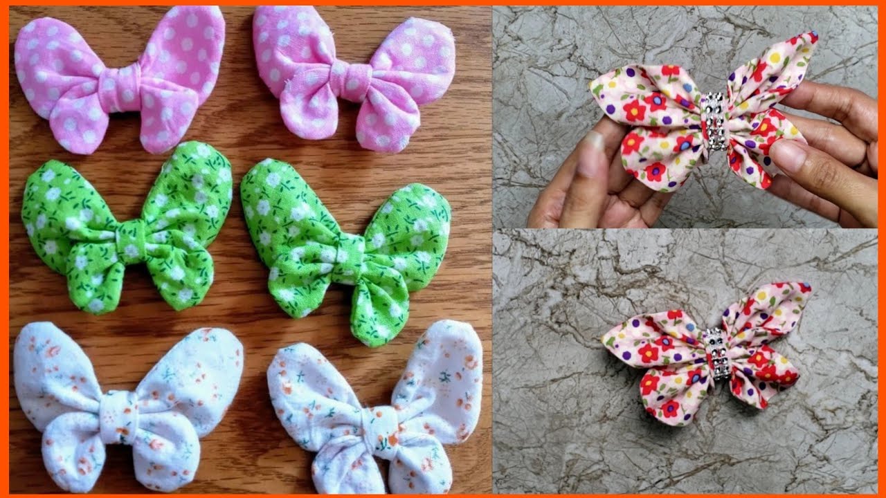EASY DIY Butterfly HAIR CLIP #easy #diy #butterfly #hair #clip