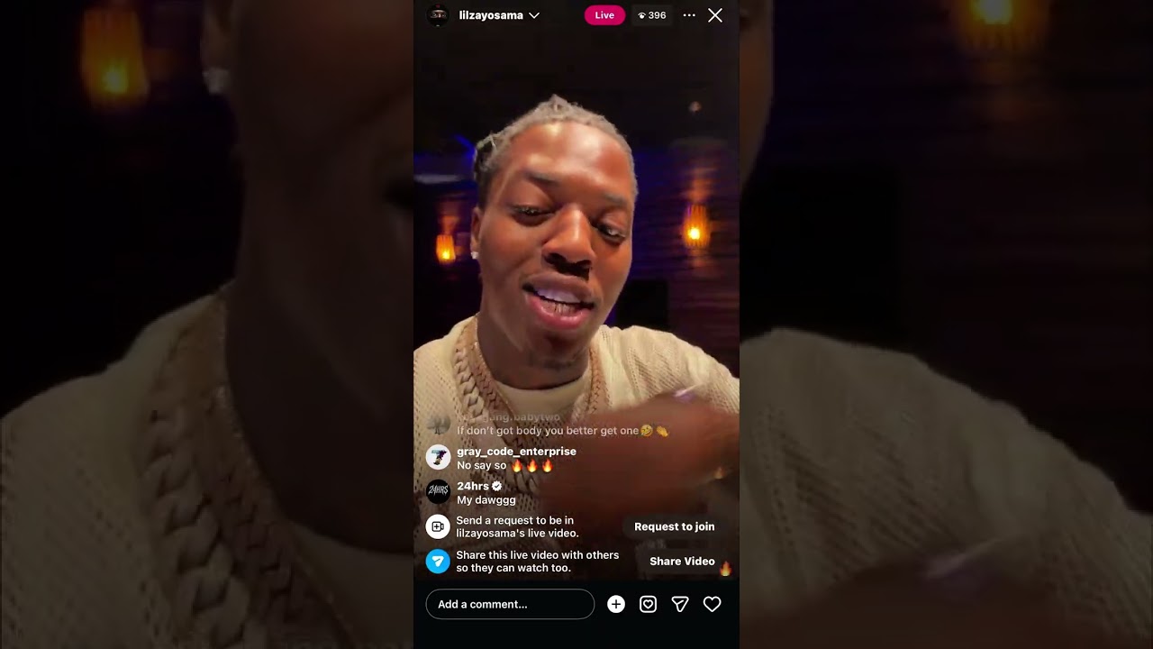 Lil Zay Osama представил новую музыку в прямом эфире в Instagram.