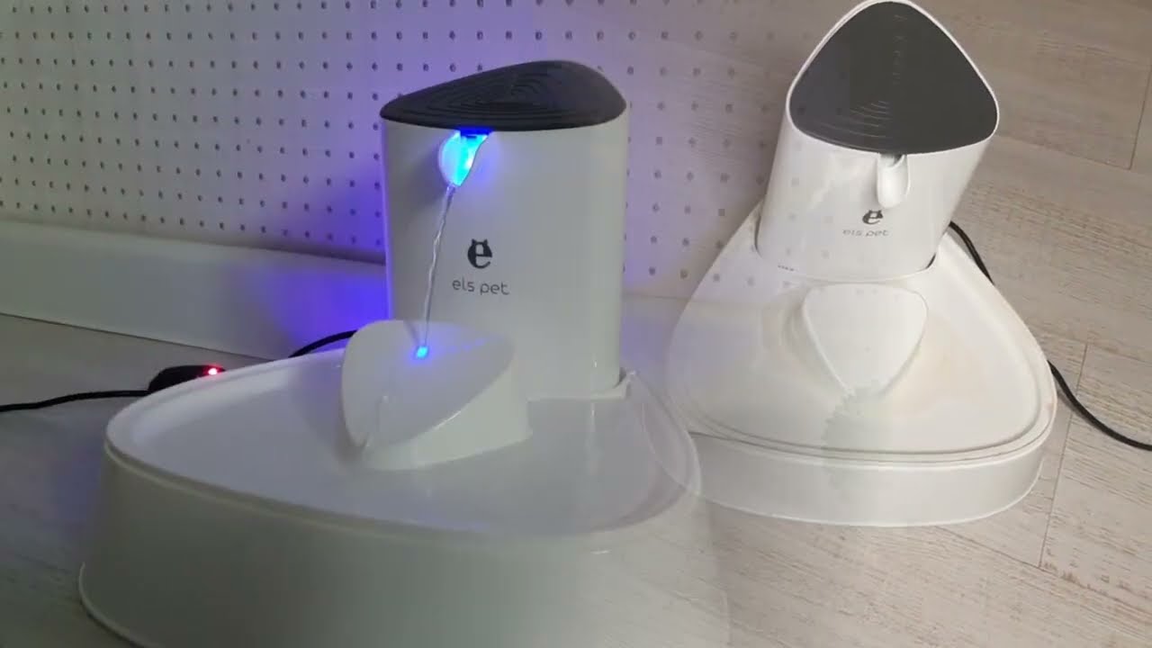 Автоматическая поилка-фонтан для кошек и собак Els Pet с подсветкой - ОБЗОР/КАК собрать АВТОПОИЛКУ?