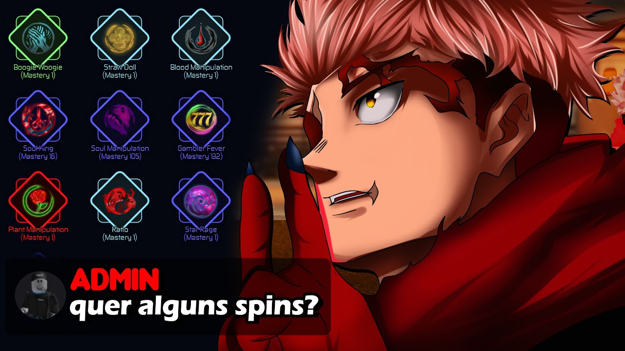 O DIA QUE O CRIADOR DO JUJUTSU INFINITE ME AJUDOU A PEGAR TODAS AS TÉCNICAS INATAS DO JOGO...
