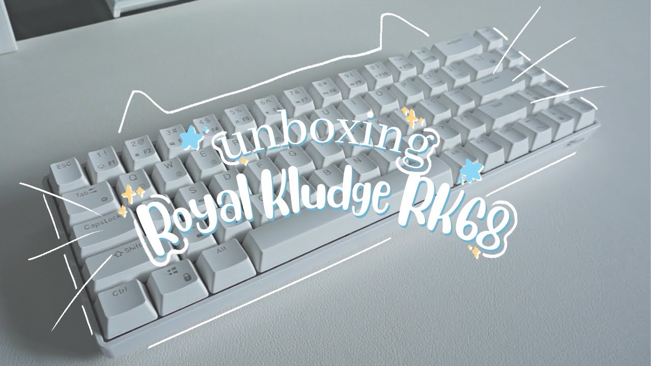 unboxing royal kludge RK68 | budget mechanical keyboard ⌨