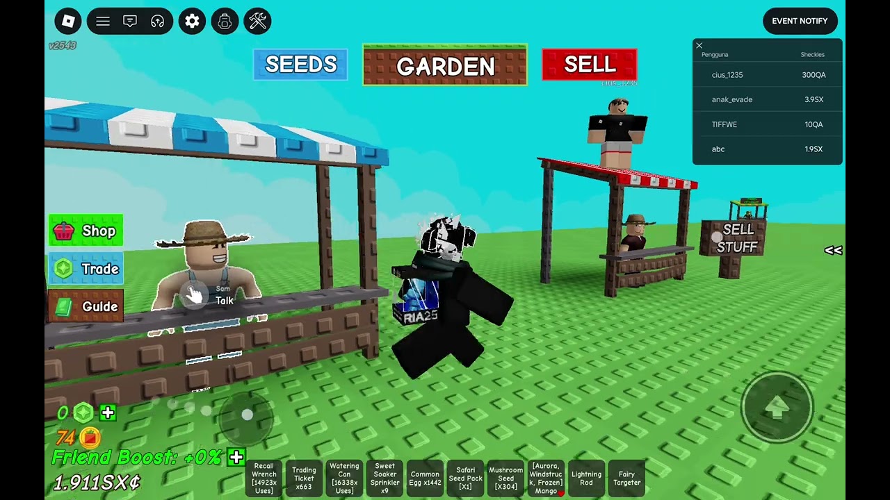 Revisiting Roblox games that is falling (grow a garden) :) 1 #roblox