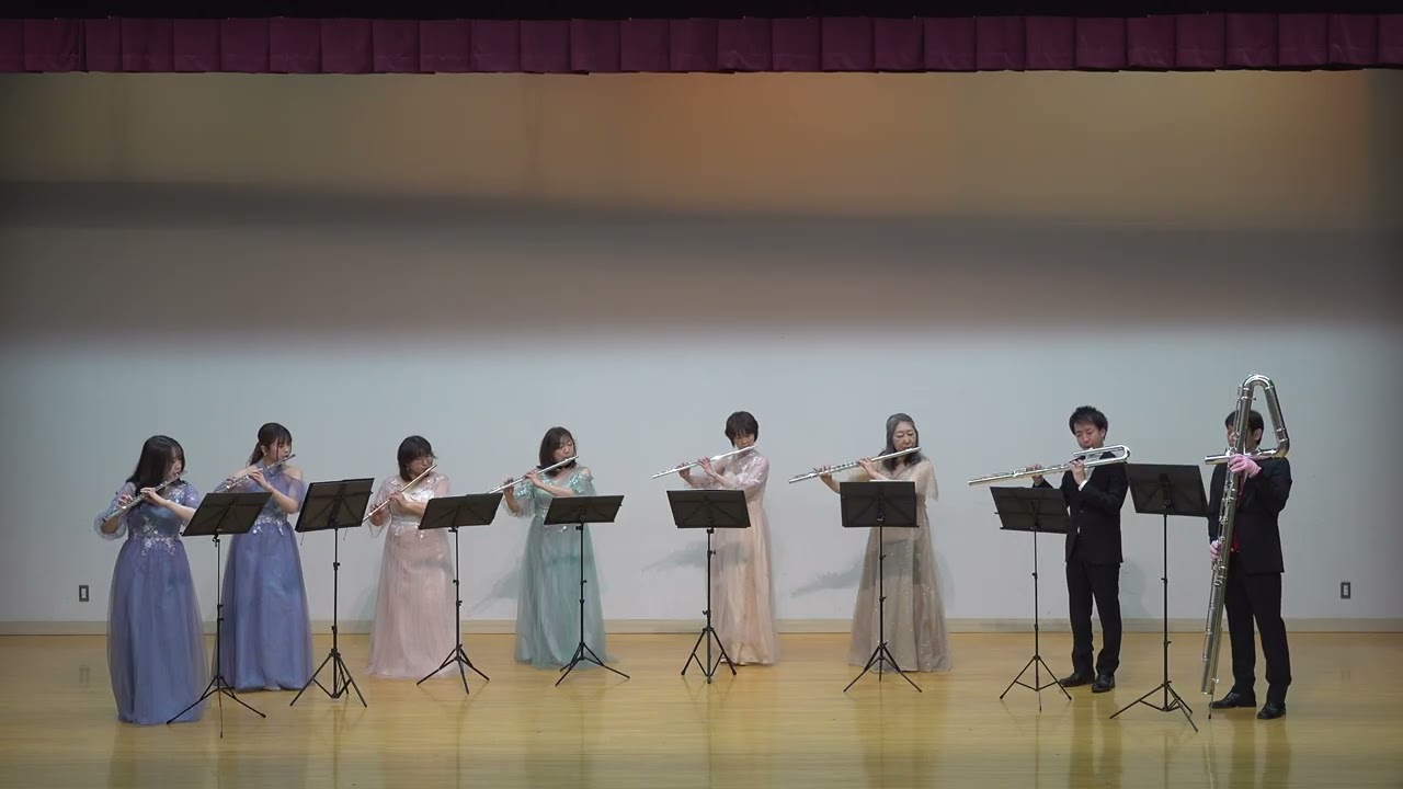 小フーガ　ト短調　J. S. バッハ　フルート8重奏　Fugue in G minor BWV 578  J.S.Bach Flute Octet