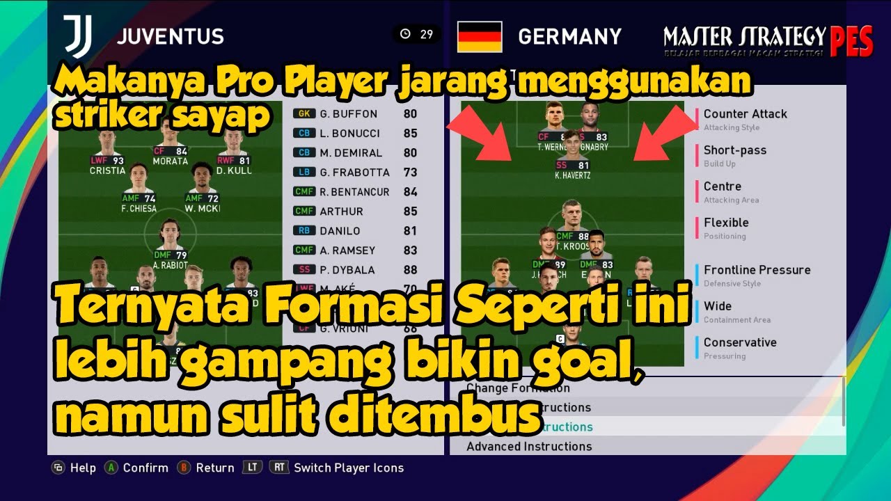 PES 2021 | Pro Player Sering Menggunakan Taktik Seperti ini Agar Sulit ditembus Gampang Bikin Goal