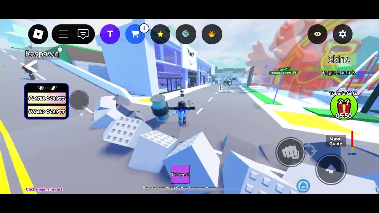 Game name tubers93 gui script