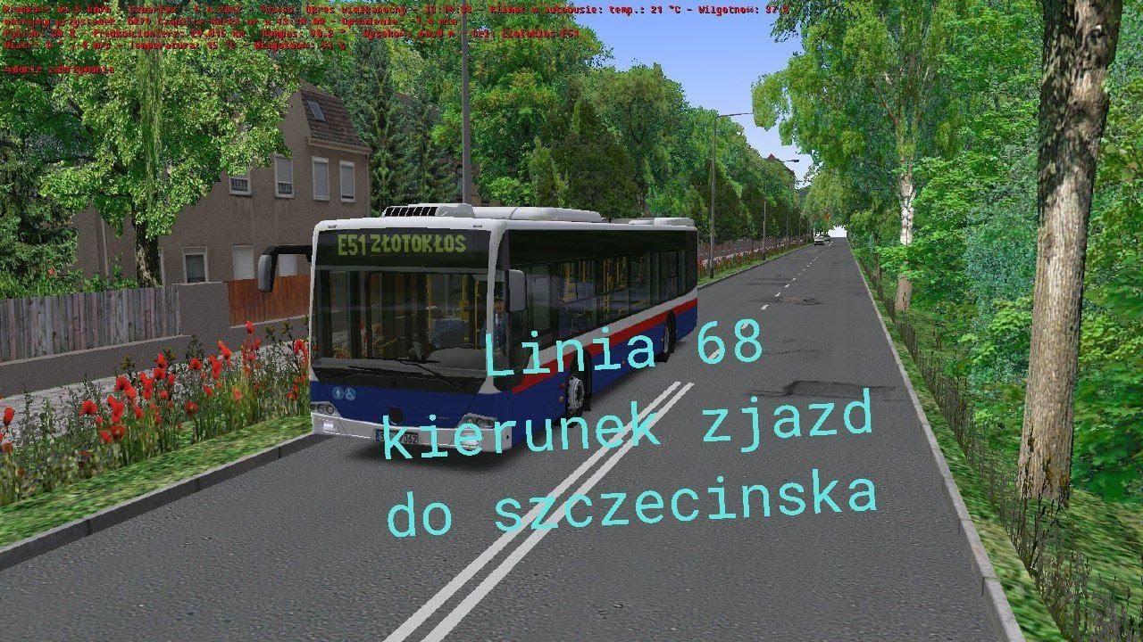 omsi2 mapa szczecin LINIA 68 kierunek (ZJAZD DO SZCZECIŃSKA)