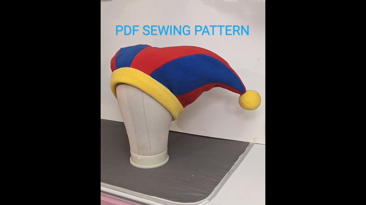 Pomni hat sewing pattern tutorial