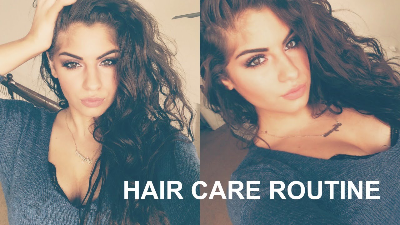 Curly/Wavy Hair Care Routine+Tips♡|Nazaninxox