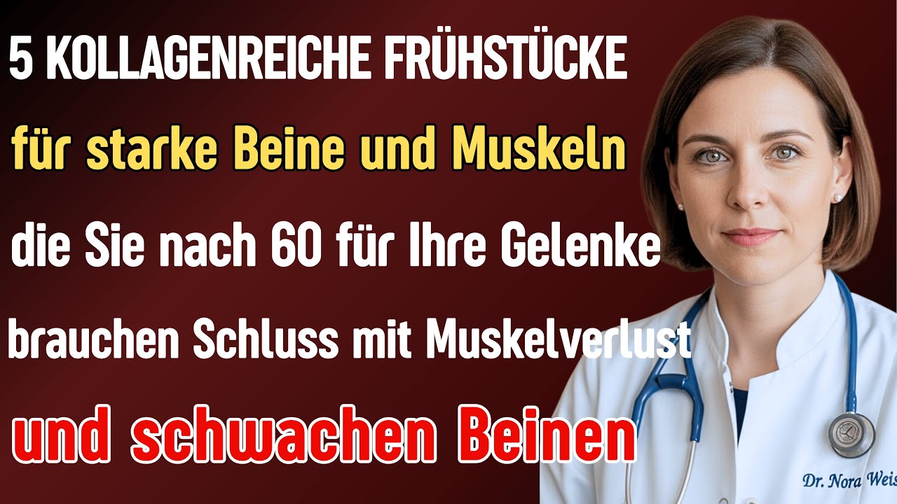 Schluss mit Muskelverlust und schwachen Beinen! 5 kollagenreiche Frühstücke, die Sie ...