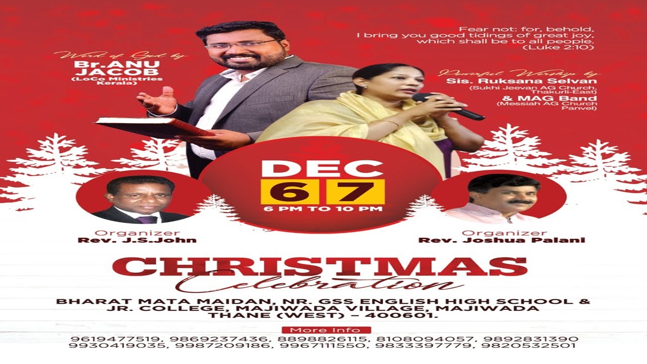 Christmas Celebration Metting on 07-12-2019 Organized By Elshada A.G. Church, Thane - Part 4