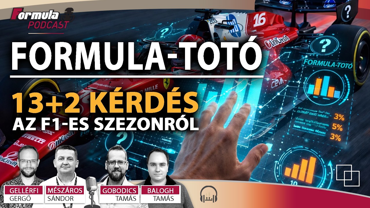 Podcast: 2026-os F1 totó – 13+2 kérdés a szezonról