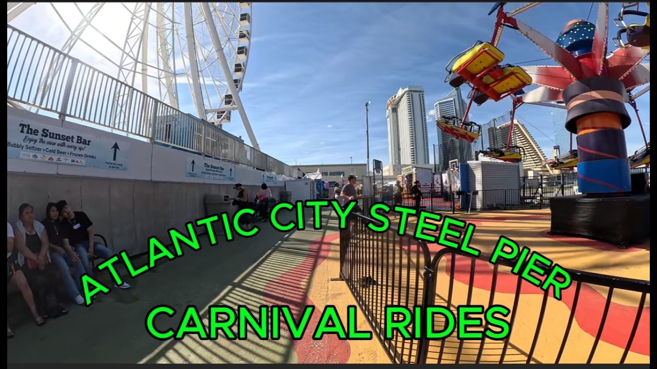 STEEL PIER АТЛАНТИК-СИТИ КАРНАВАЛЬНЫЕ АТТРАКЦИОНЫ