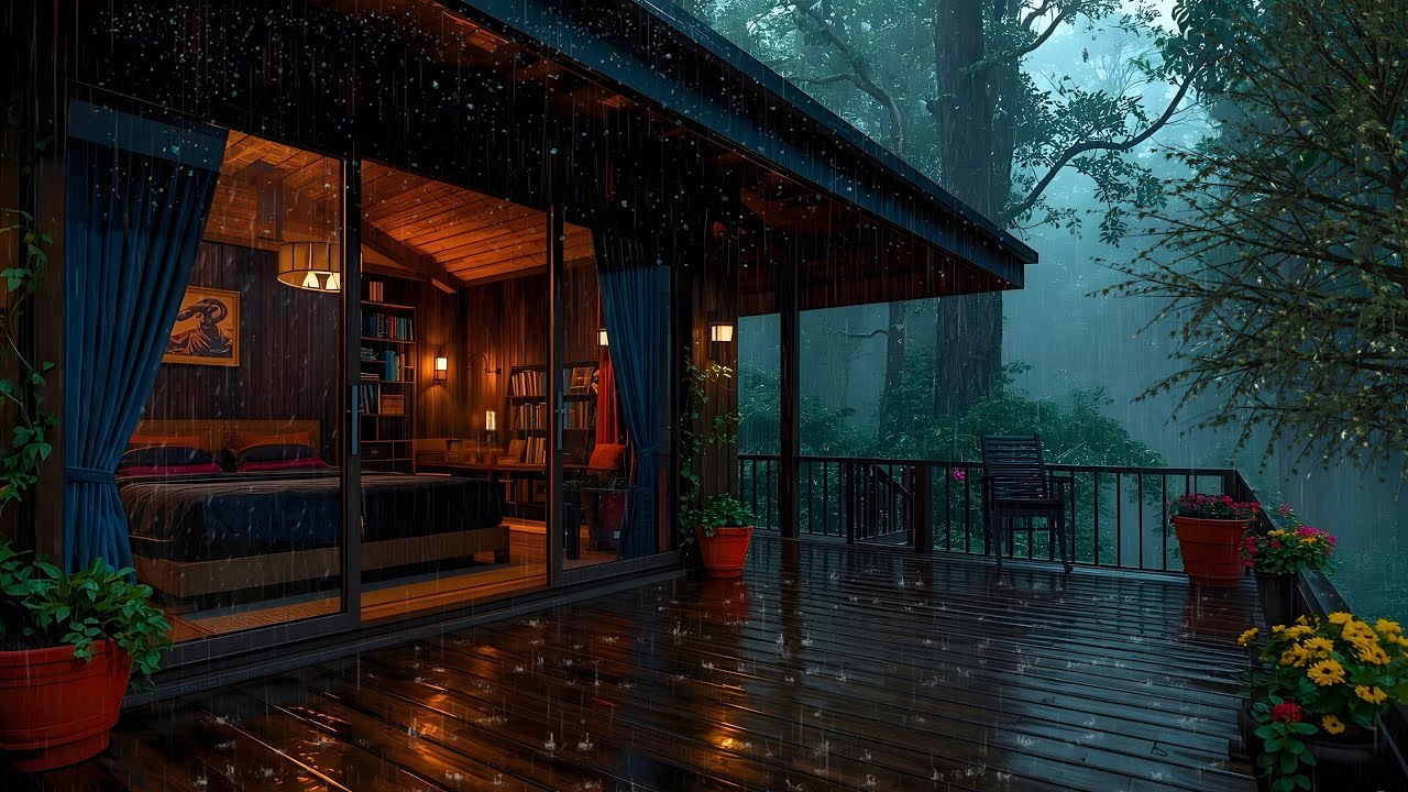 Insomnia Relief: 3 Hours of Soft Rain in the Tropical Jungle