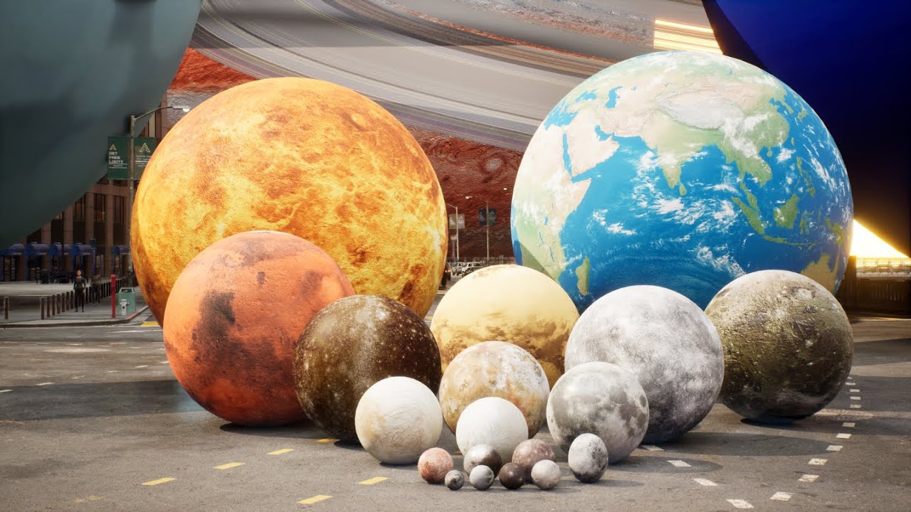 Solar System Comparison in CITY | First Person Perspective