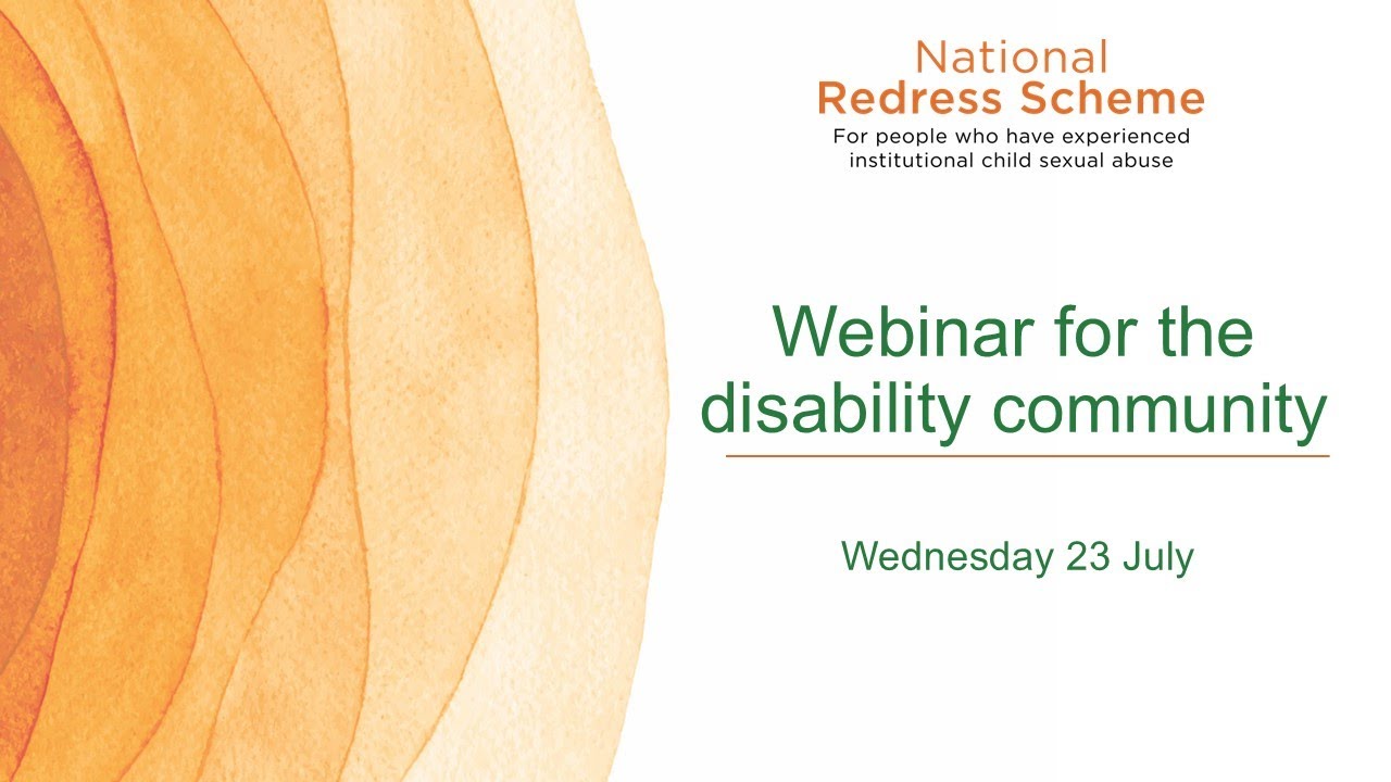 Redress 2025 Webinar for the Disability Community