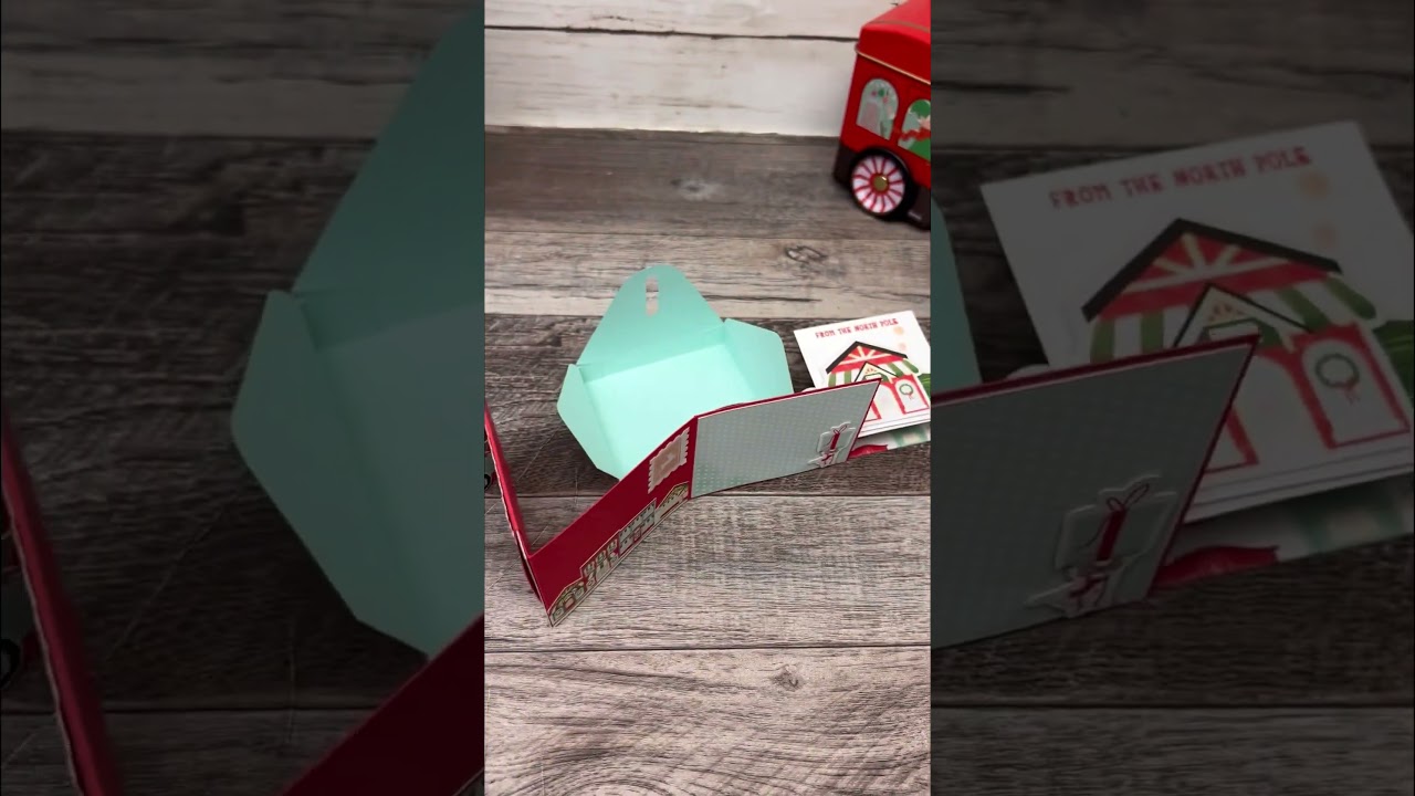 Mini Album gift in a box!  North Pole Delivery suite from Stampin’ Up!