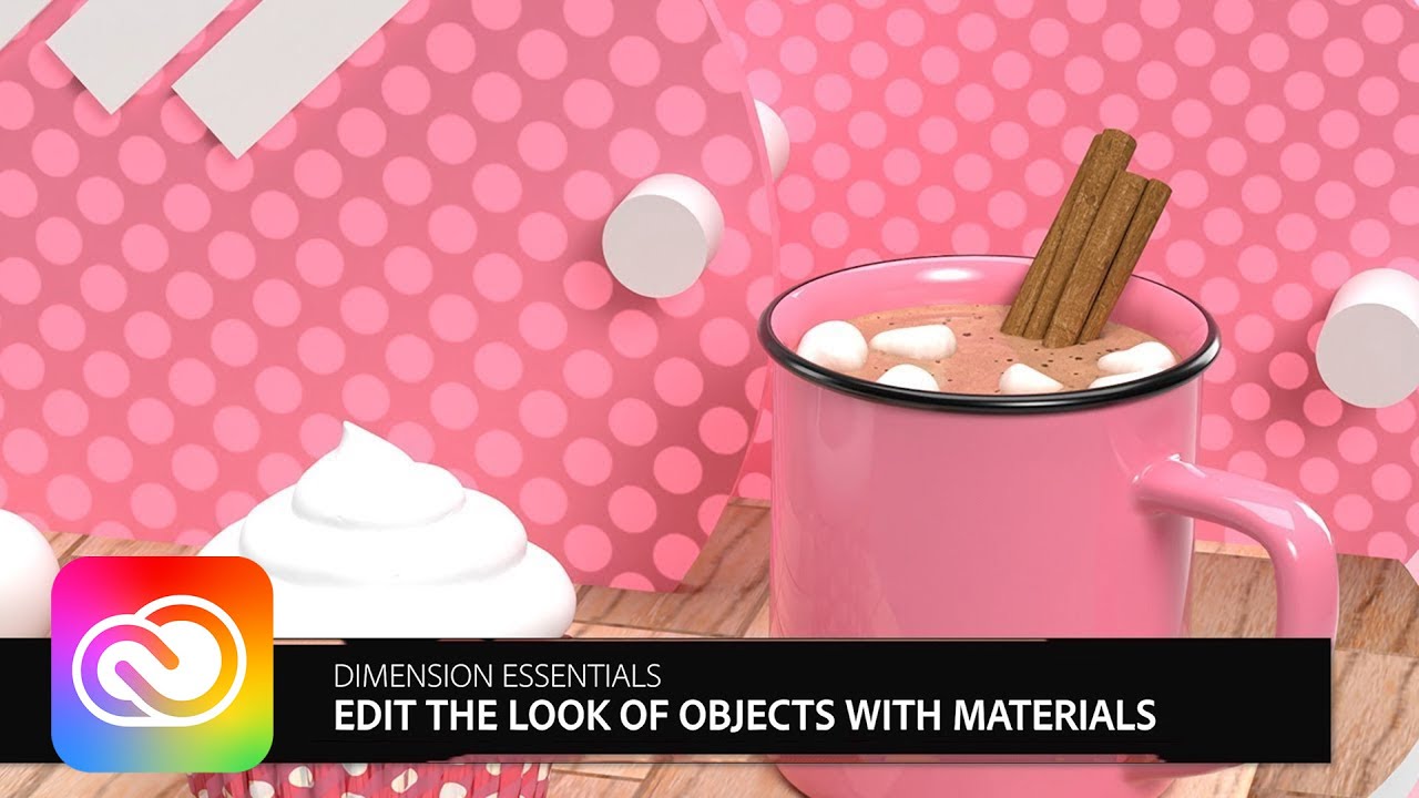 Edit the Look of Objects with Materials in Adobe Dimension | Adobe Creative Cloud