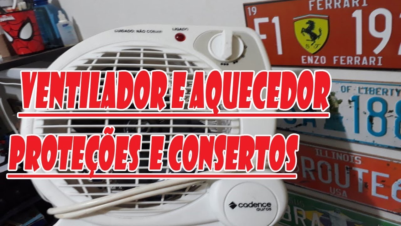 Ventilador e aquecedor Cadence problemas e proteções