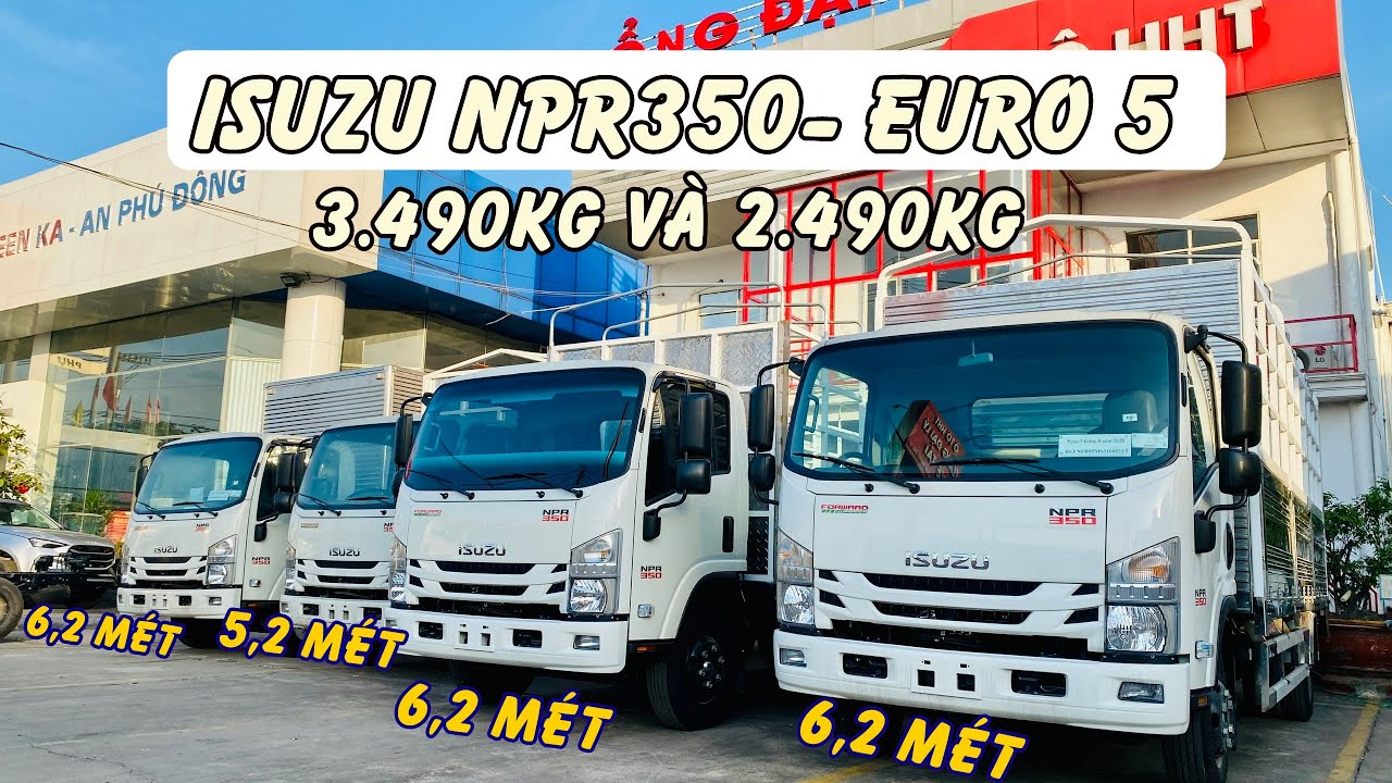 Isuzu Sài Gòn giới thiệu Isuzu NPR350 5M2 và Isuzu NPR350 6M2 | 4 Phiên bản thùng Isuzu NPR350 