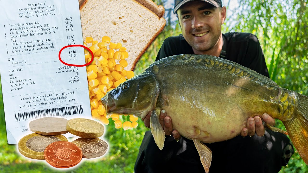 Carp Fishing With Cheap SUPERMARKET BAITS!