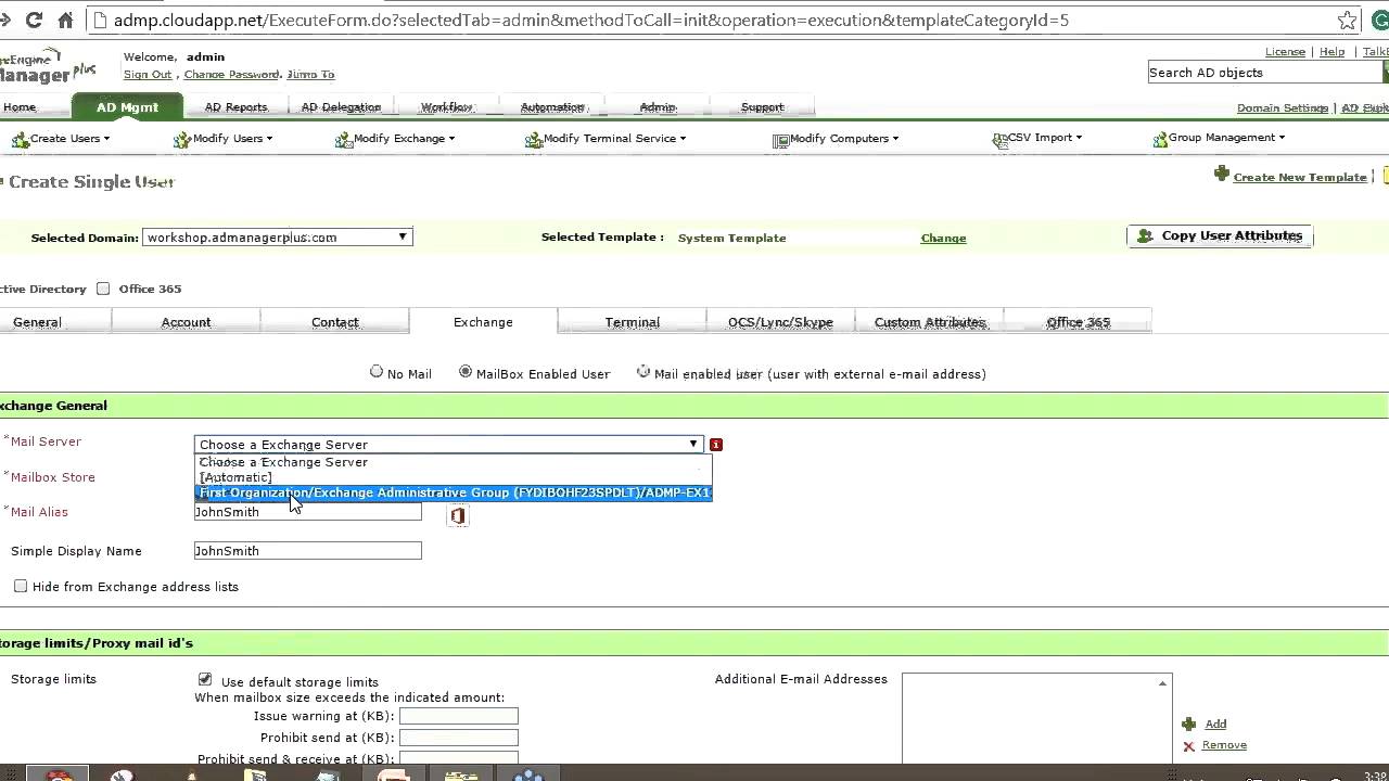 Hybrid AD user management | ADManager Plus workshop - Week 2