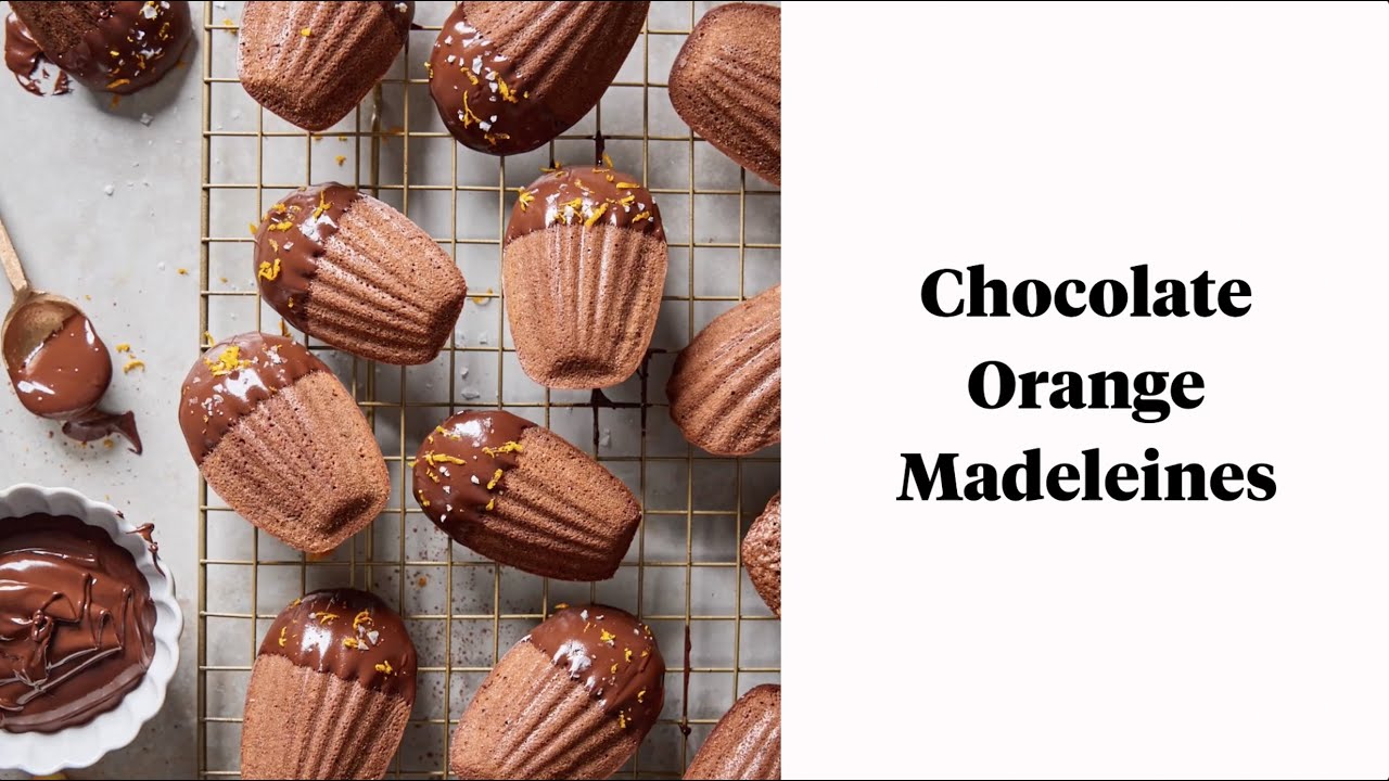 Chocolate Orange Madeleines