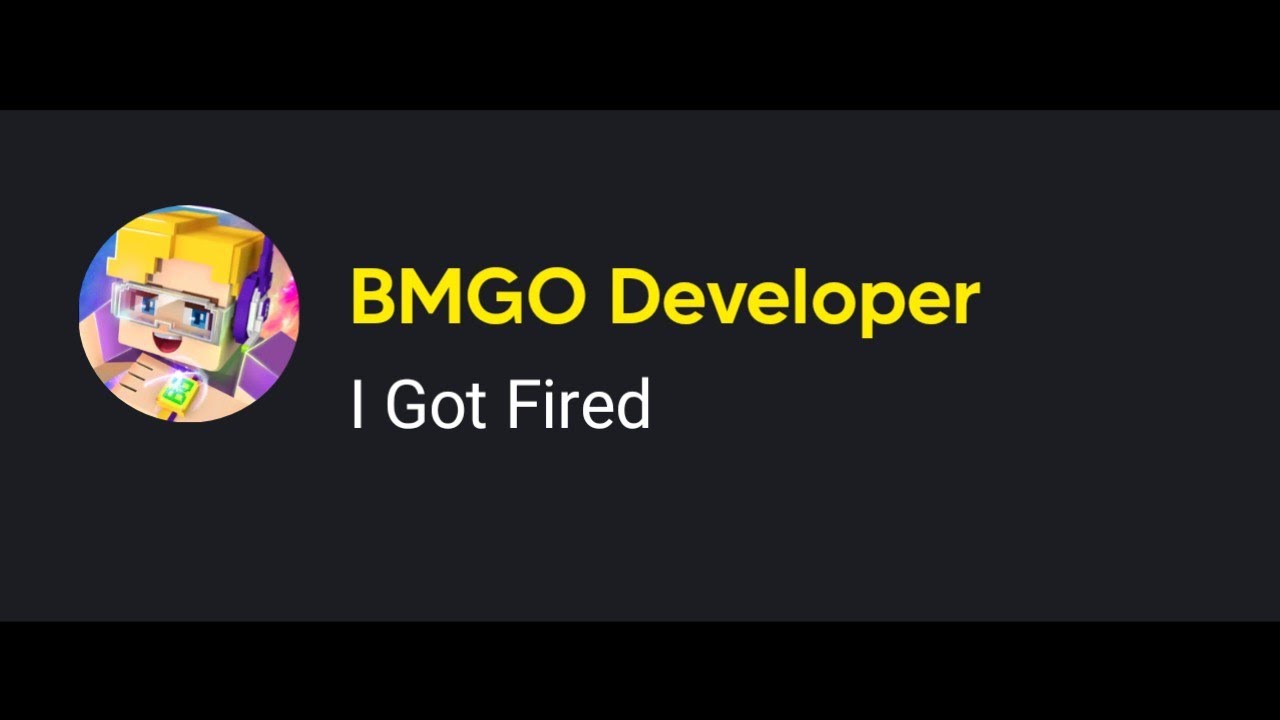 BMGO Developer Got Fired 😭