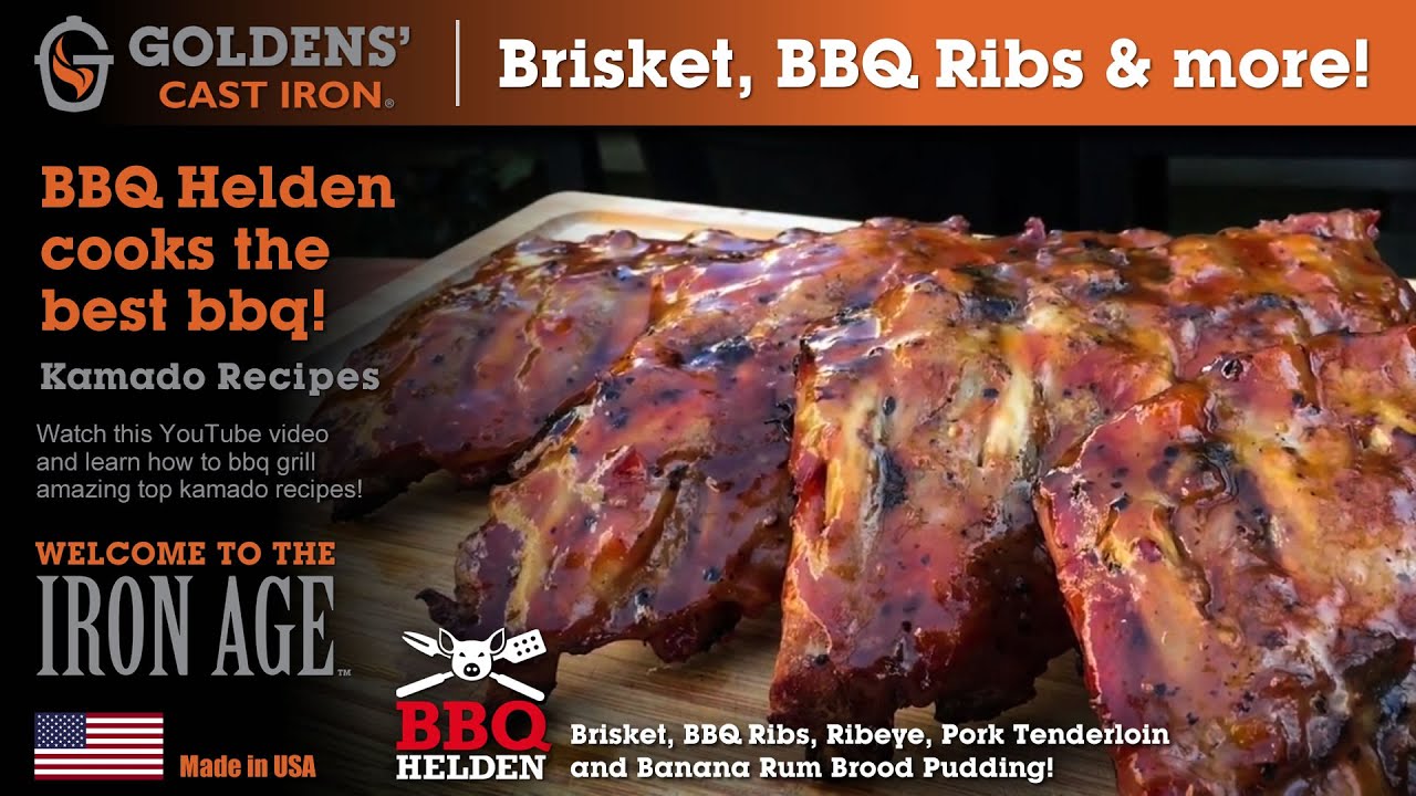Top Kamado Grills & Recipes - BBQ Helden & Goldens&rsquo; Cast Iron Grill - Netherlands!