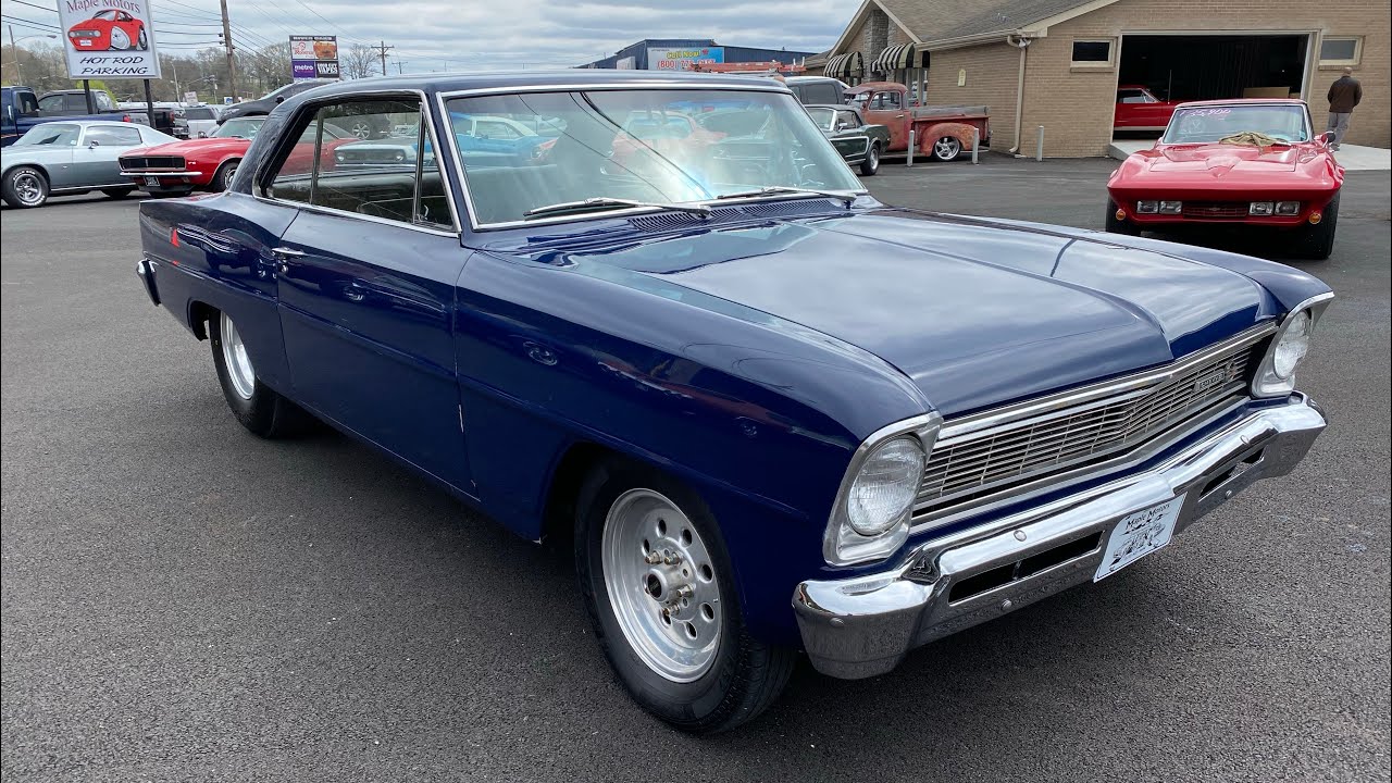 Тест-драйв Chevy Pro Street Nova Super Sport 1966 года ПРОДАН за 29 900 долларов, Maple Motors #1014