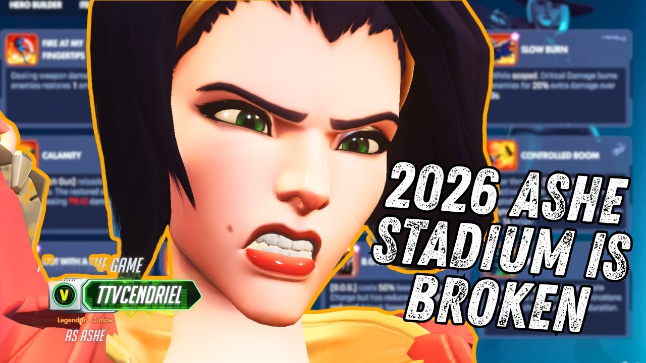 Доказательство того, что Эш всё ещё хороша, на Overwatch Stadium в 2026 году.