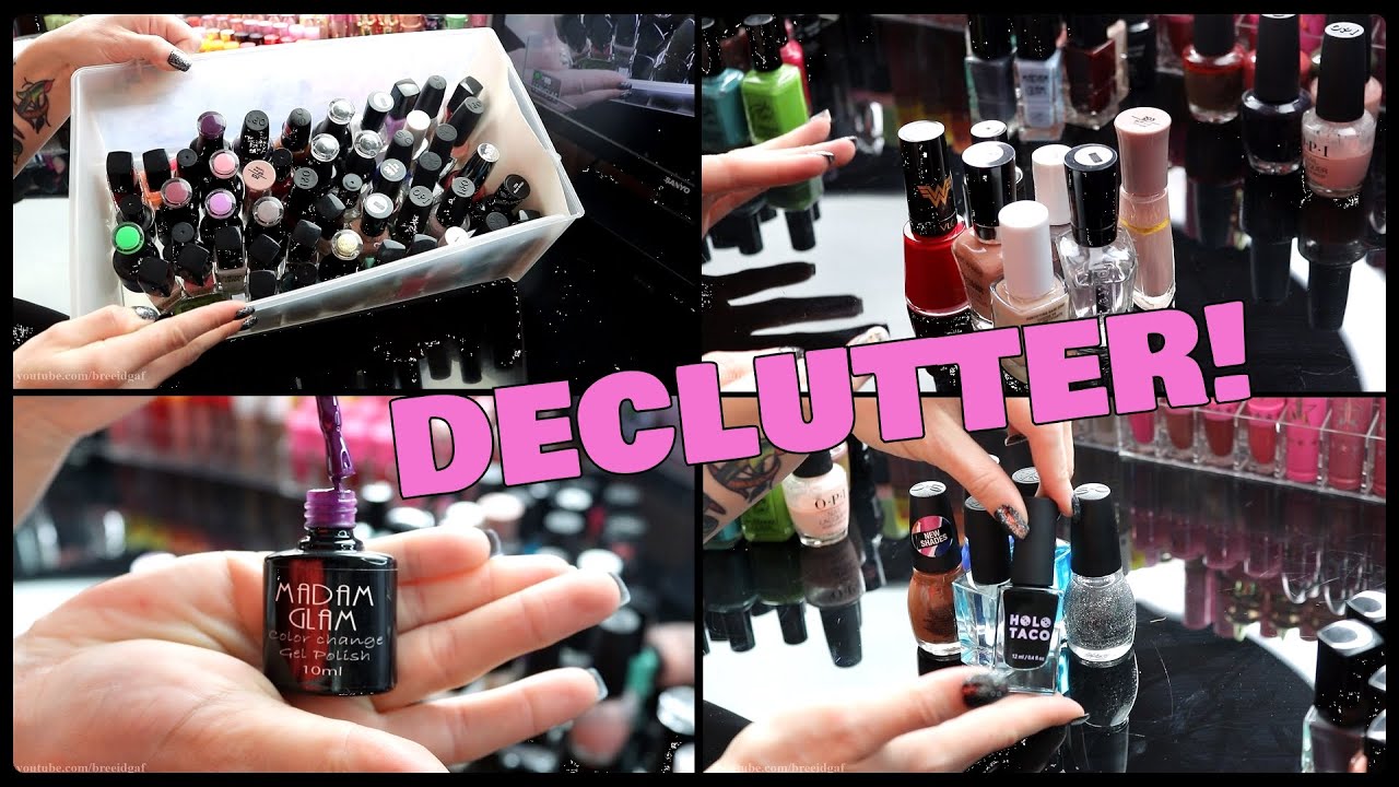 NAIL POLISH DECLUTTER! | THESE ARE SO OLD!