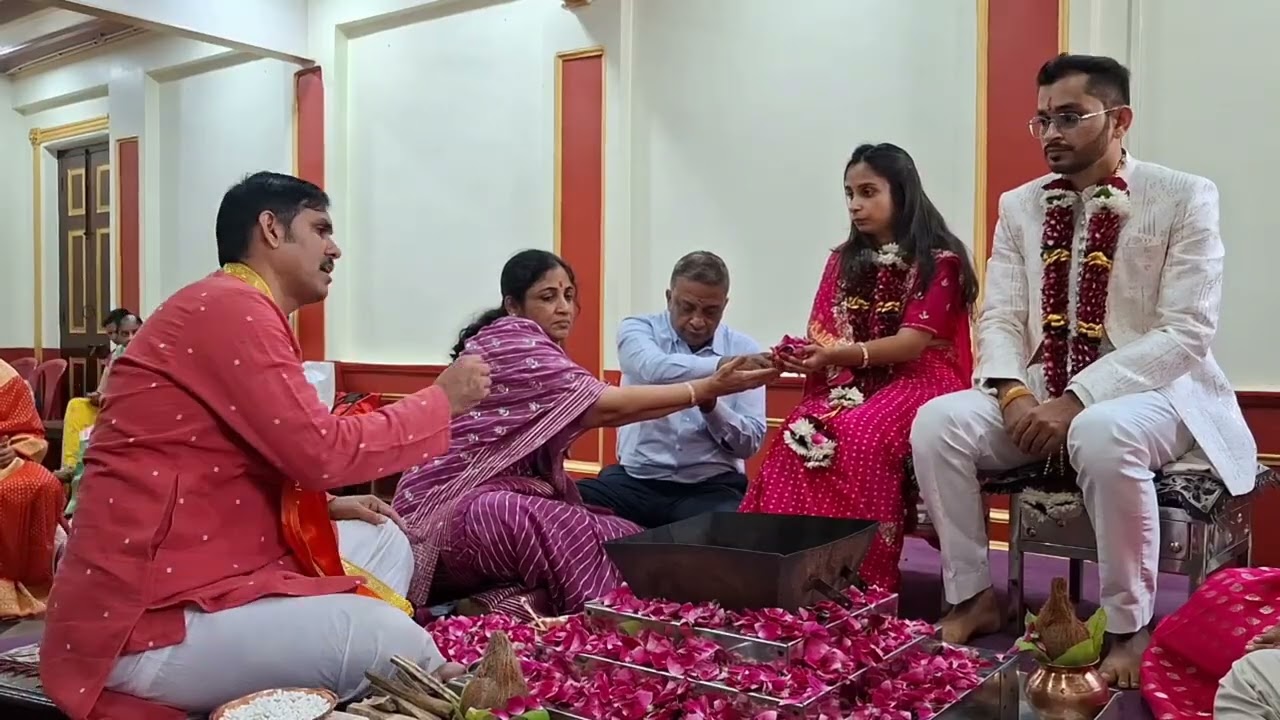 प्रतीक एवं मनाली वैदिक विवाह संस्कार अर्थ सहित 22 02 2026, #wedding #aryasamaj #love #viralvideo 