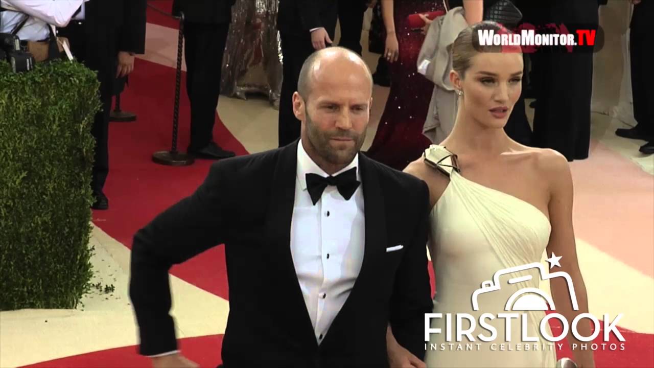 Jason Statham and Rosie Huntington Whiteley at Manus X Machina -  The 2016 Met Gala