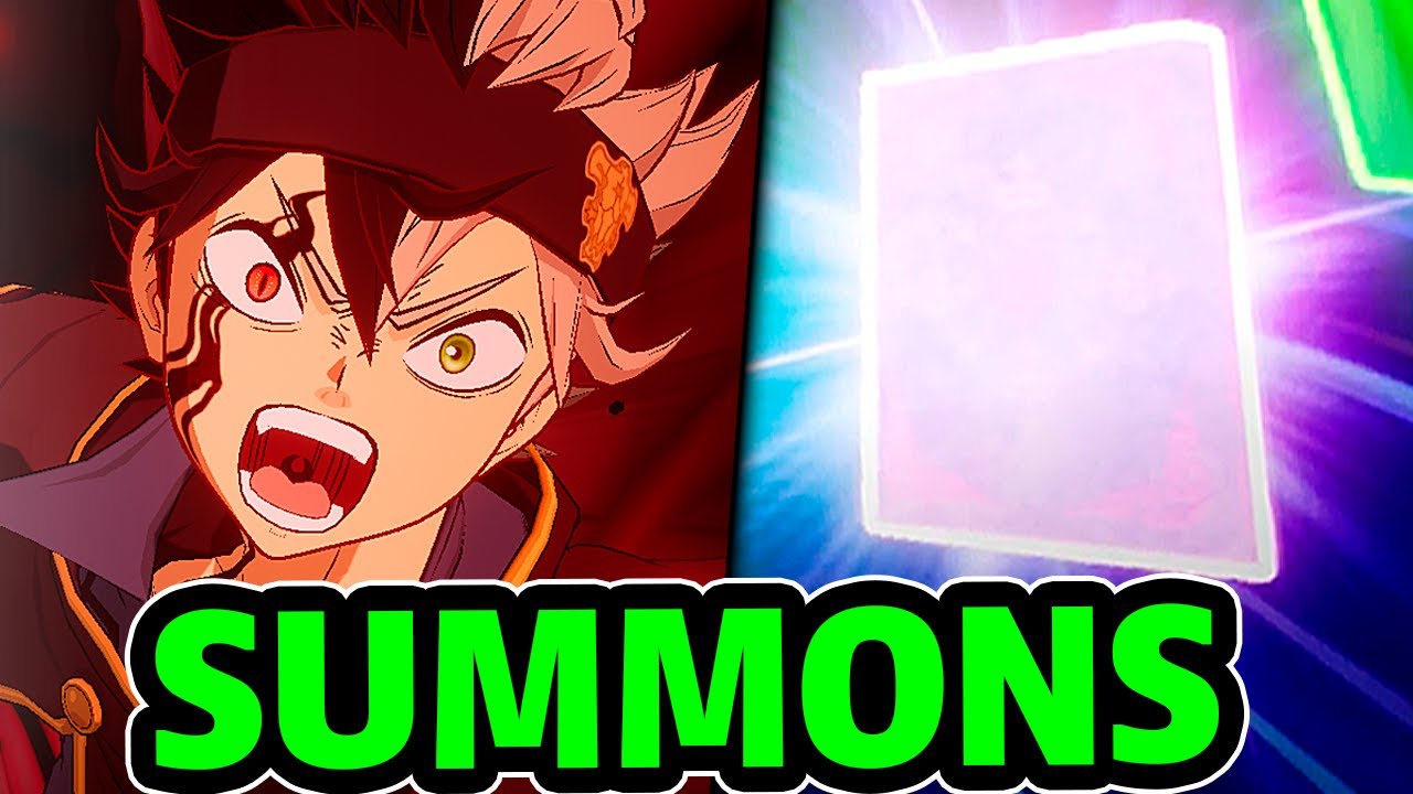 SUPER TENSO! SUMMONEI TUDO ATRÁS DO BLACK ASTA! SUMMONS BLACK ASTA - Black Clover Mobile