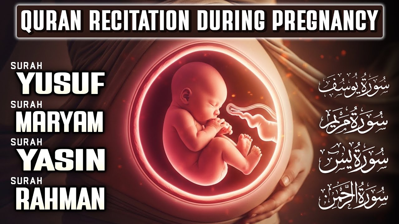 Quran Recitation During Pregnancy ( MUST LISTEN ) Surah Yusuf, Maryam, Yasin, Rahman | Habibullah TV