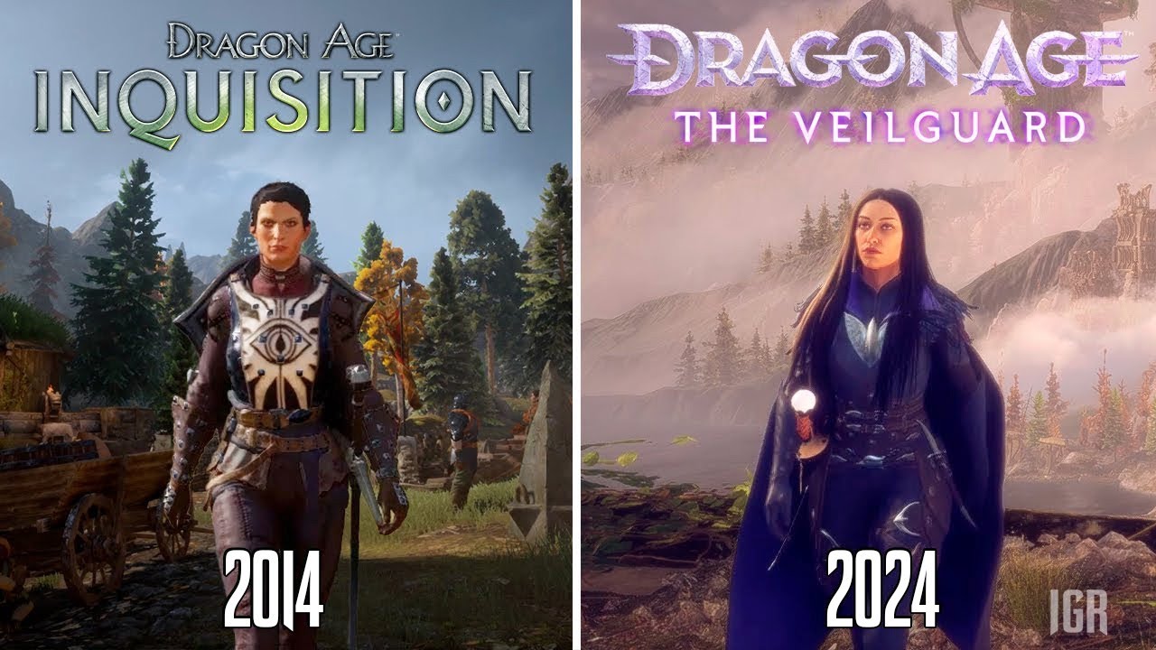 Dragon Age The Veilguard против Dragon Age Inquisition &mdash; сравнение деталей и физики