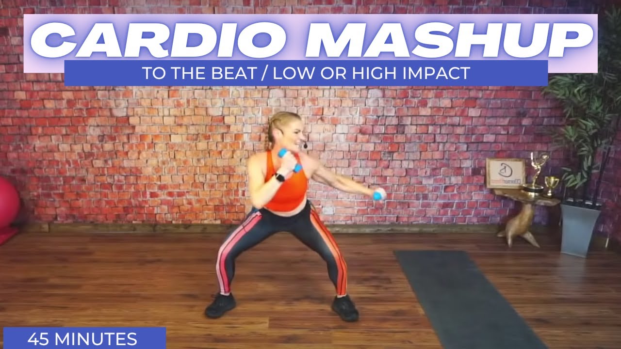 45 Minute Cardio Workout // High or Low Impact Cardio TO THE BEAT