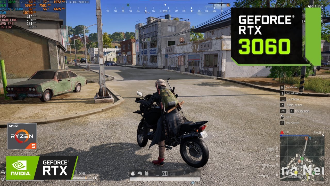 PUBG : RTX 3060 12GB + Ryzen 5 5600 : Ultra Graphics