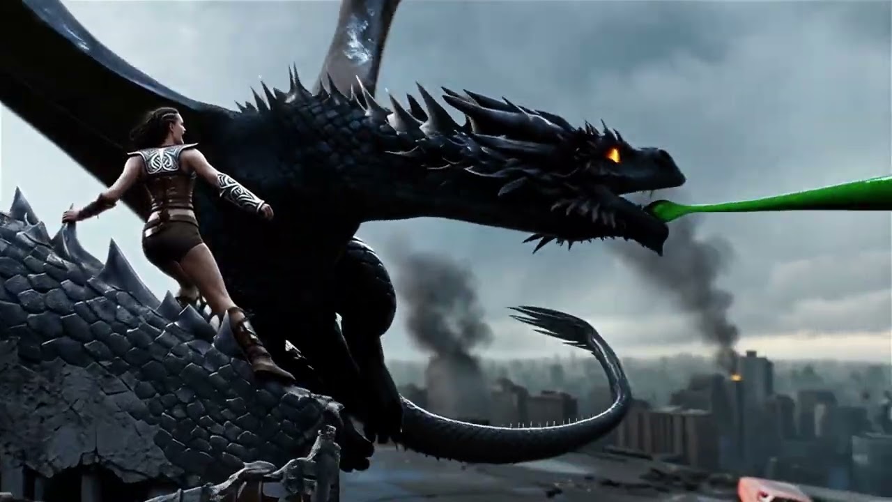 Epic Dragon Attack on City 🐉🔥 | Realistic Monster Drawing Step by Step #EpicDrawing