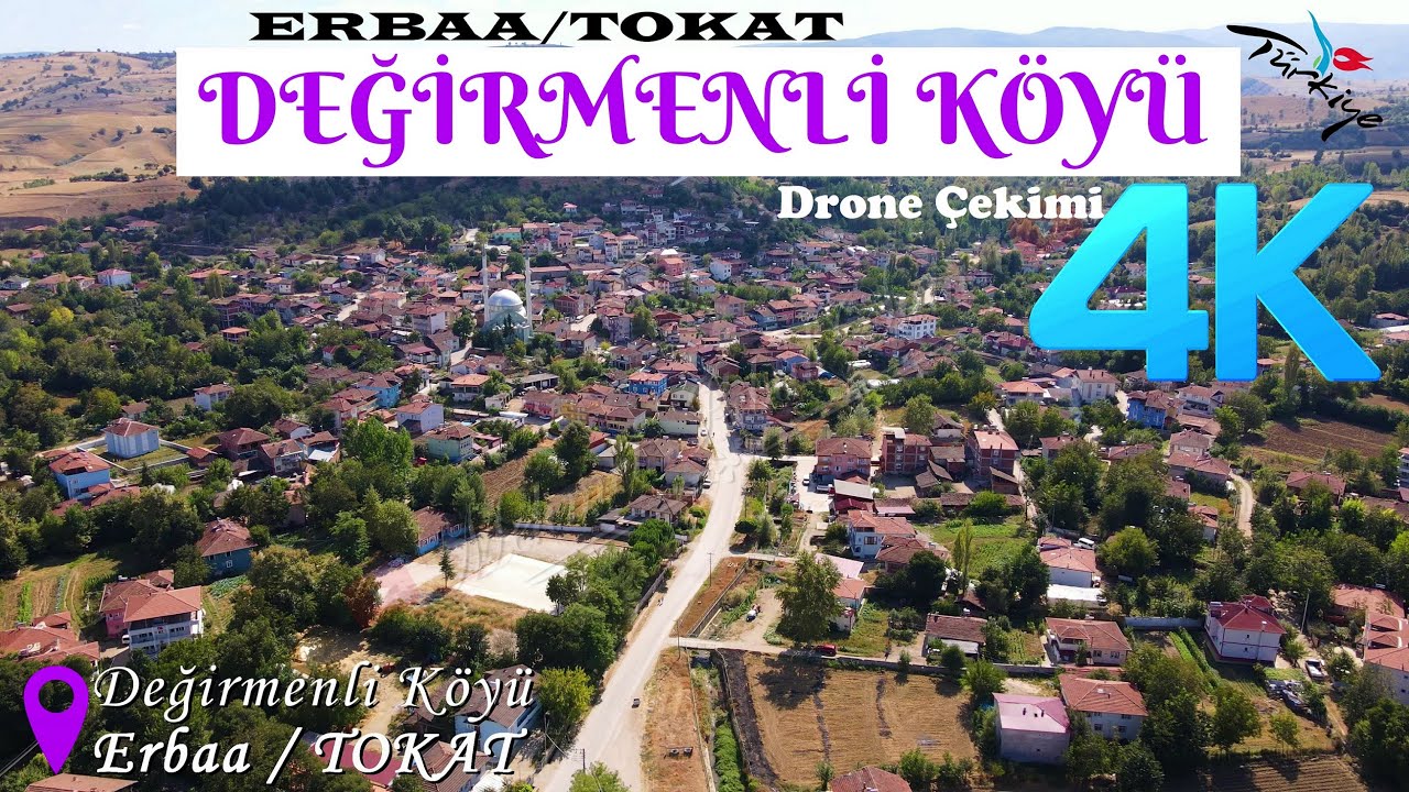 Değirmenli Köyü / Erbaa / TOKAT - Havadan 4K Drone Çekim / 18.9.23