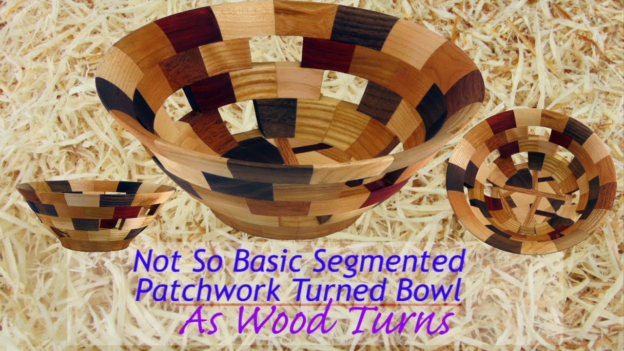 Not So Basic Segmented Patchwork Turned Bowl
