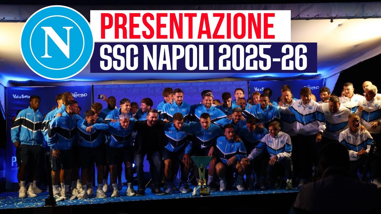 Presentazione SSC Napoli 2025-2026 a Dimaro 💙 VIDEO INTEGRALE