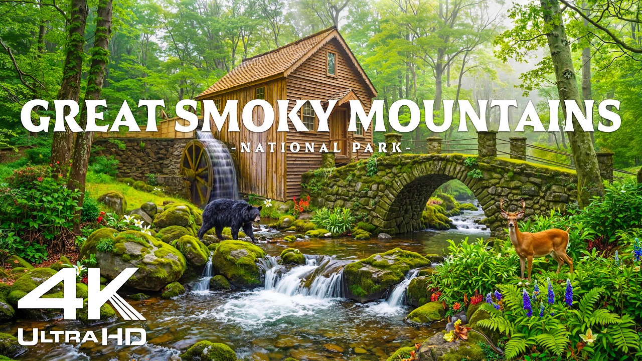 Great Smoky Mountains 4K &ndash; Black Bears, Waterfalls & Appalachian Wilderness