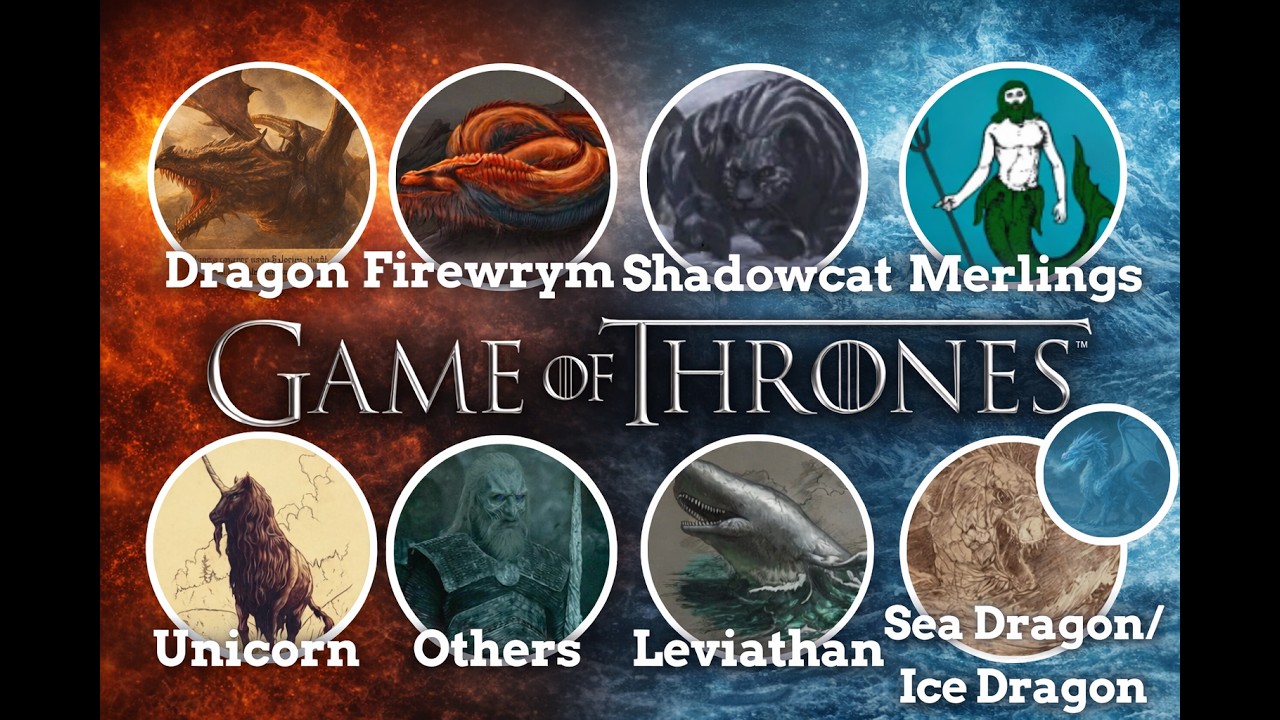 The Hidden Creatures of Game of Thrones: Dragons, Leviathans & Ice Dragons